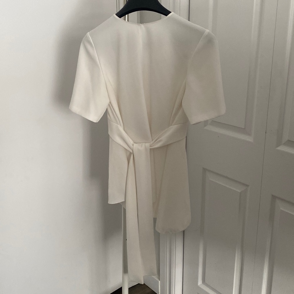 Zara Woman tie belted blouse